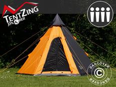 Tenda da campeggio TentZing 4 posti, Arancio/Grigio scuro
